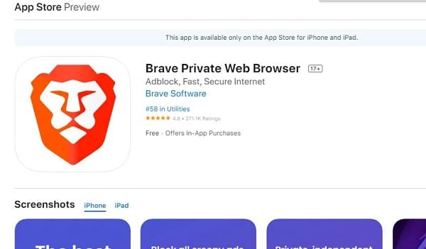 Trình duyệt Brave Browser